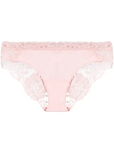 La Perla Leavers Poem Medium Briefs In Pink