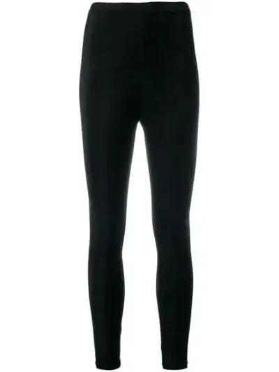 Comme Des Garçons Textured Leggings In Black