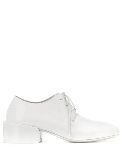 Marsèll Block Heel Lace-up Shoes In White