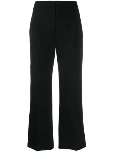 Joseph Flared Cropped Trousers In Black