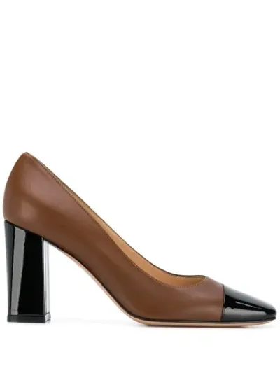 Gianvito Rossi Toe Cap Pumps In Brown