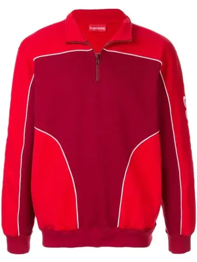 Supreme Speedway Half Way Sweatshirt In Red