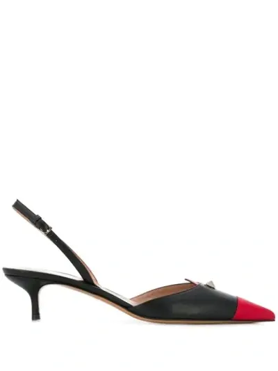 Valentino Garavani Rockstud Slingback Pumps In Black