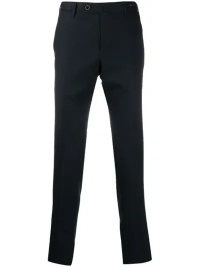 Pt01 Classic Straight Leg Trousers In Blue