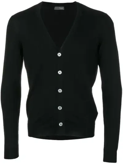 Drumohr Cardigan Mit V-ausschnitt In Black