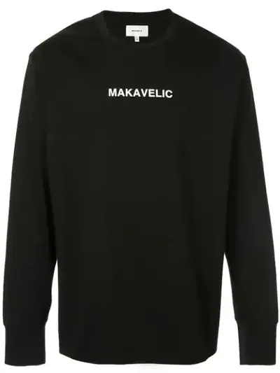 Makavelic 'gun & Rose' Sweatshirt In Black