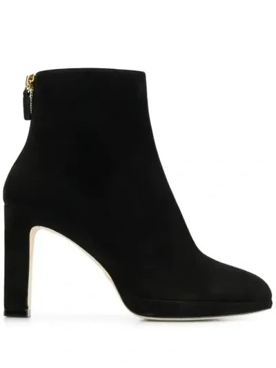 Stuart Weitzman Delphine Ankle Boots In Black