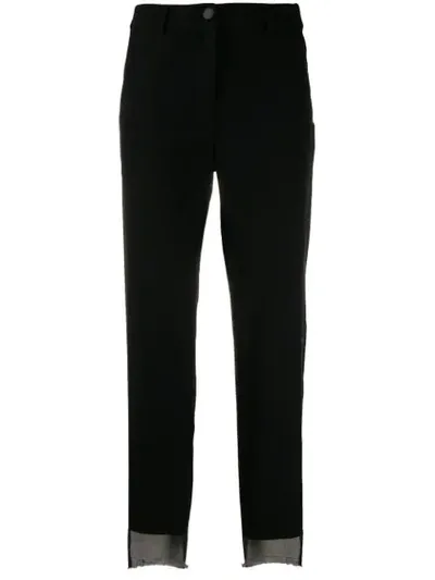 Federica Tosi Asymmetric Straight Trousers In Black