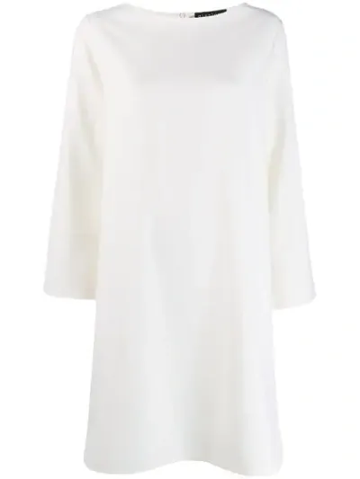 Gianluca Capannolo Plain Shift Dress In White