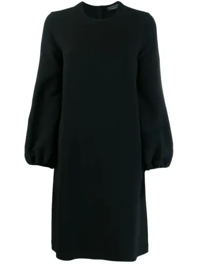 Gianluca Capannolo Flared Sleeves Dress In Black