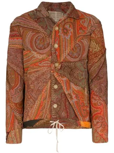 By Walid Joel Patchwork Paisley Jacket In Multicolour