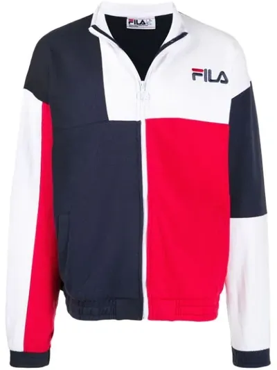 Fila Colour Block Lightweight Jacket In Blue