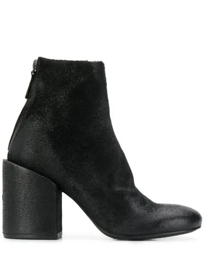 Marsèll Block Heel Ankle Boots In Black