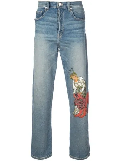 Lost Daze Good Boy Denim Jeans In Blue