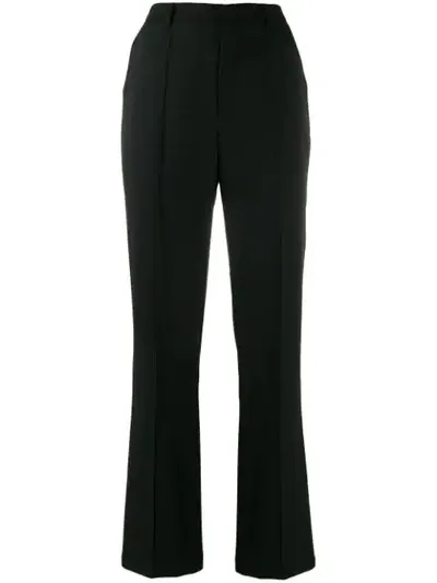 Katharine Hamnett Flared Formal Trousers In Black