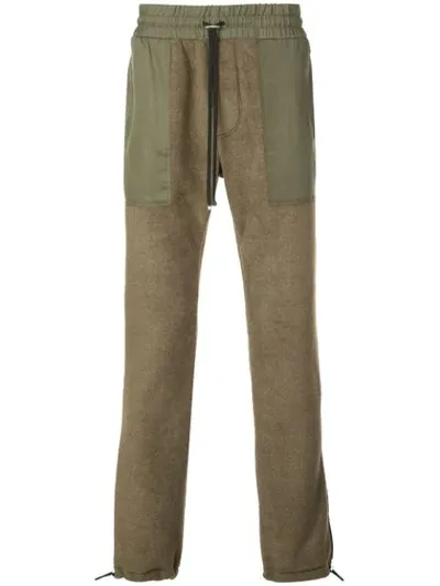 Amiri Drawstring Waist Military Trousers In Green