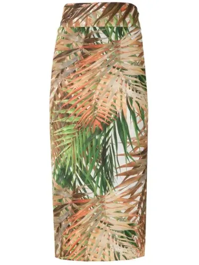 Lygia & Nanny Orixa Print Beach Skirt In Multicolour