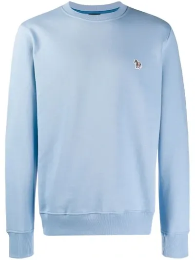 Ps By Paul Smith Embroidered Logo Sweatshirt In Blue