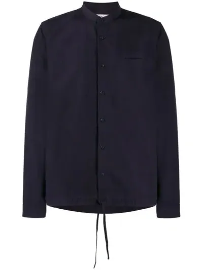 Ymc You Must Create Drawstring Waist Shirt In Blue