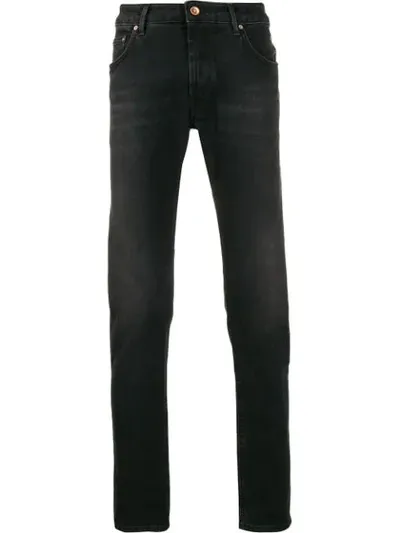 Hand Picked Ravello Straight-leg Jeans In Black