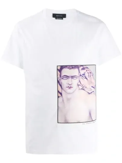 Qasimi X Mel Odom Birthmark Print T-shirt In White