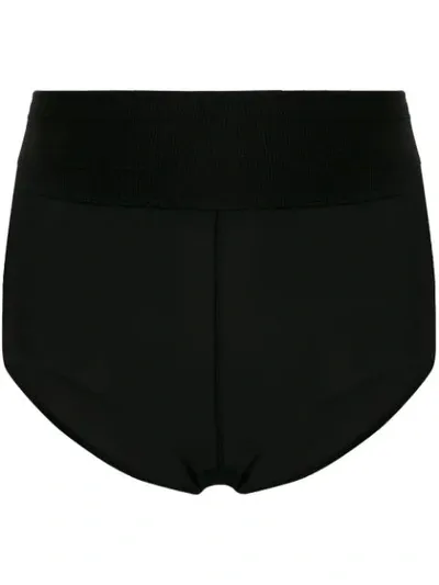 Victoria Beckham Vb Sheer Briefs In Black