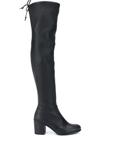 Stuart Weitzman Knee Length Heeled Boots In Blue