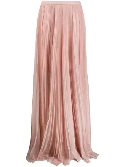 Maria Lucia Hohan Sheer Flared Maxi Skirt In Neutrals