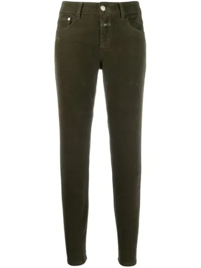 Closed Cropped Skinny Jeans In Green