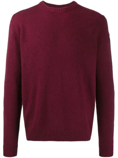 Paul & Shark Logo Patch Jumper In Red