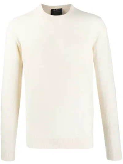 Dell'oglio Slim-fit Cashmere Sweater In Neutrals