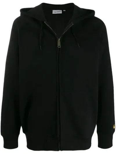 Carhartt Hooded Chase Jacket In Black