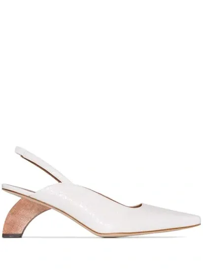 Rejina Pyo Dylan 65mm Curved-heel Pumps In White