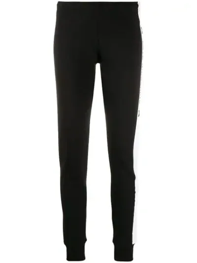 Love Moschino Side Striped Track Pants In Black