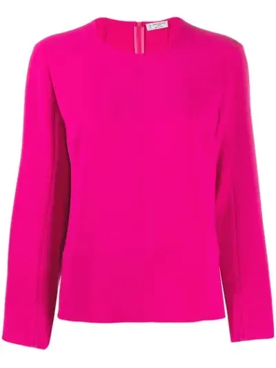 Alberto Biani Slit Cuff Blouse In Pink