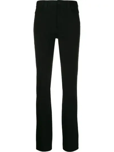 Joseph Slim Fit Pinstripe Trousers In Black