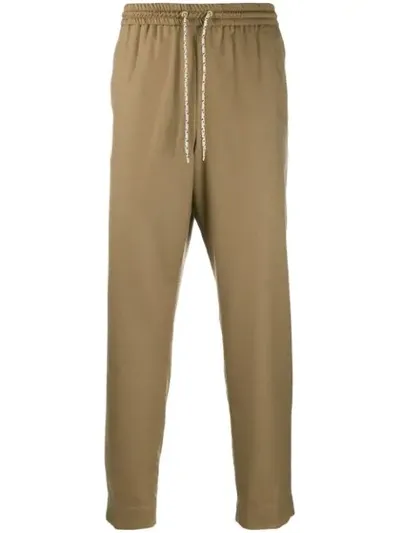 Kenzo Straight Leg Trousers In Neutrals