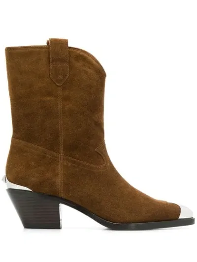 Ash Famous Texas Boots In Brown