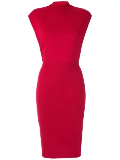 Osklen Fit Knit Dress In Red