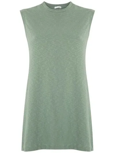 Osklen Sleeveless Long Rustic Tank In Green