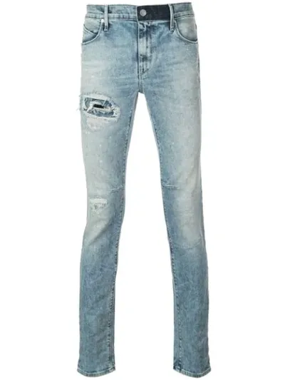 Rta Distressed Jeans In Blue