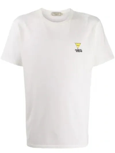 Maison Kitsuné Maison Kitsune White Smiley Fox T-shirt