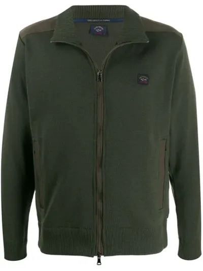 Paul & Shark Zip Detail Jacket In Green