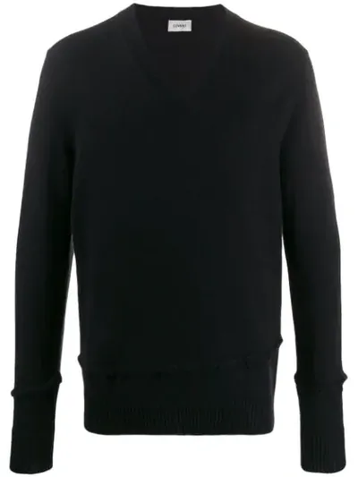 Covert Distressed Wool Sweater In Black