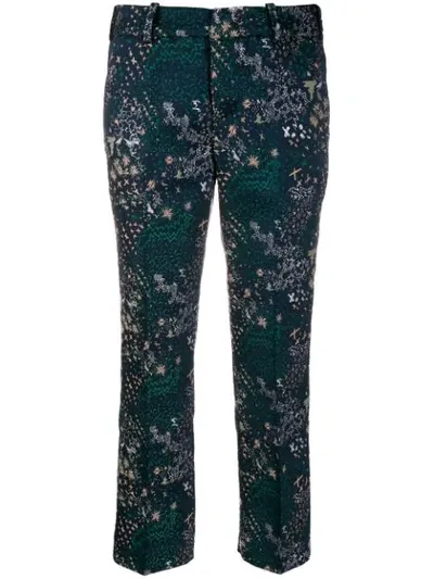 Zadig & Voltaire Cropped Tailored Trousers In Blue