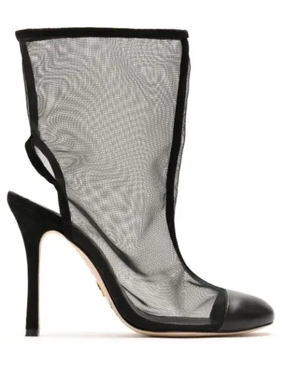 Andrea Bogosian Past Calf Lenght Boots In Black