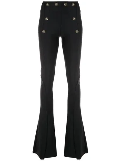 Andrea Bogosian Push Flared Trousers In Black