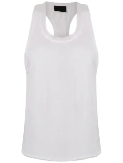 Andrea Bogosian Racerback Tank In White