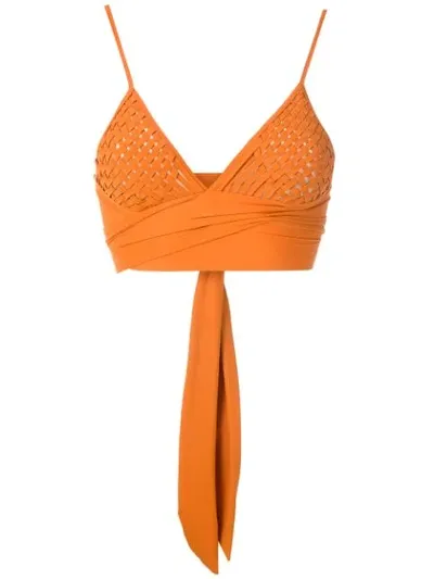 Clube Bossa Havel Bikini Top In Orange