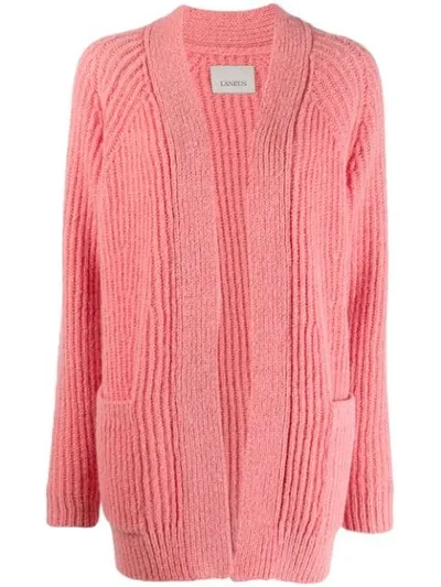 Laneus Long Sleeve Cardigan In Pink